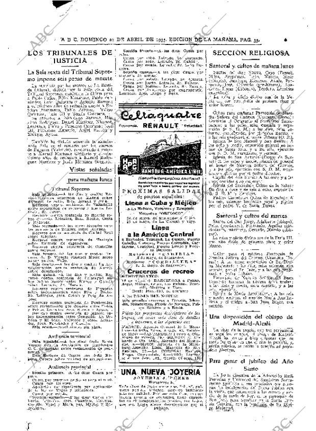 ABC MADRID 21-04-1935 página 35