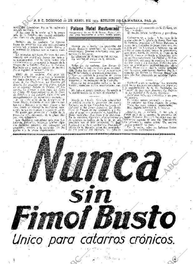 ABC MADRID 21-04-1935 página 38