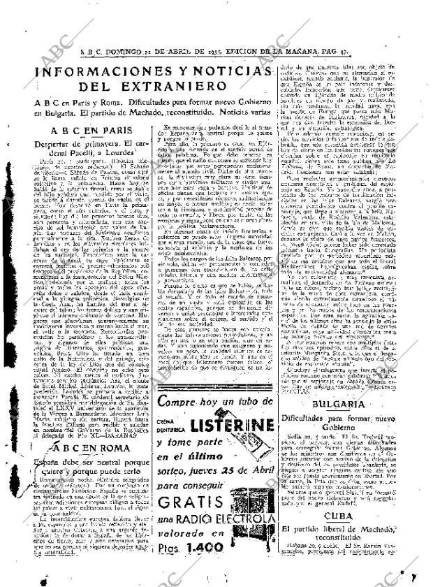 ABC MADRID 21-04-1935 página 47