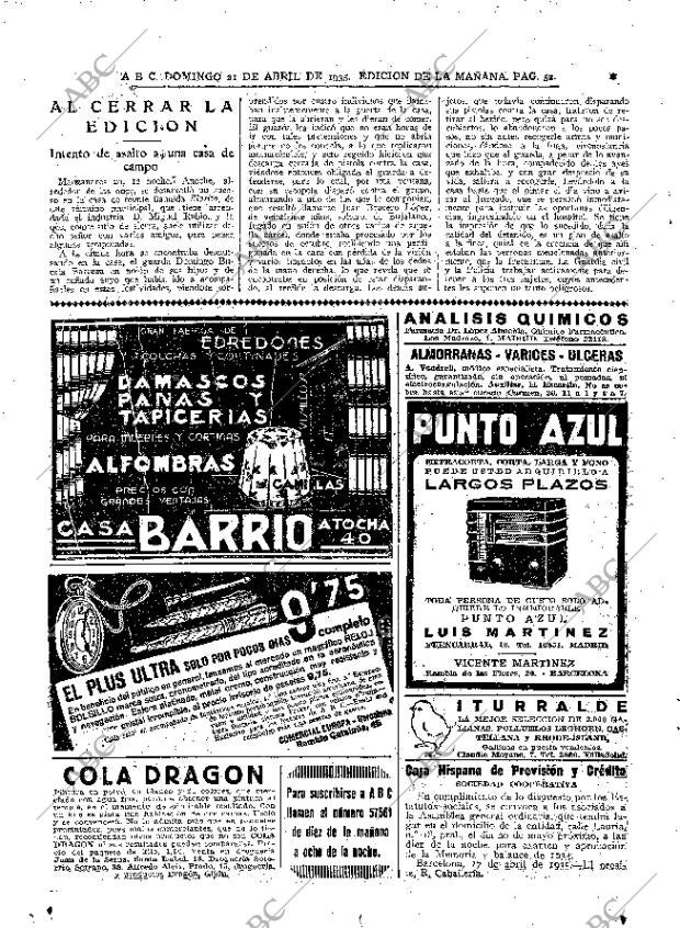 ABC MADRID 21-04-1935 página 52