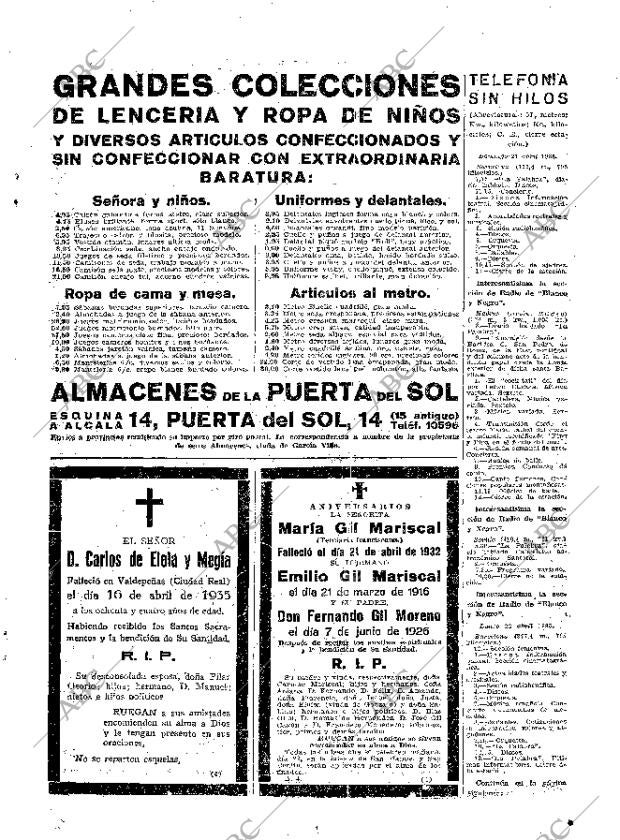 ABC MADRID 21-04-1935 página 65