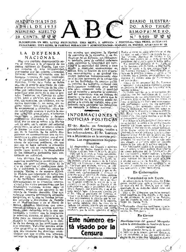 ABC MADRID 25-04-1935 página 17