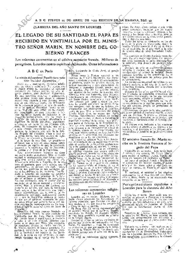 ABC MADRID 25-04-1935 página 33