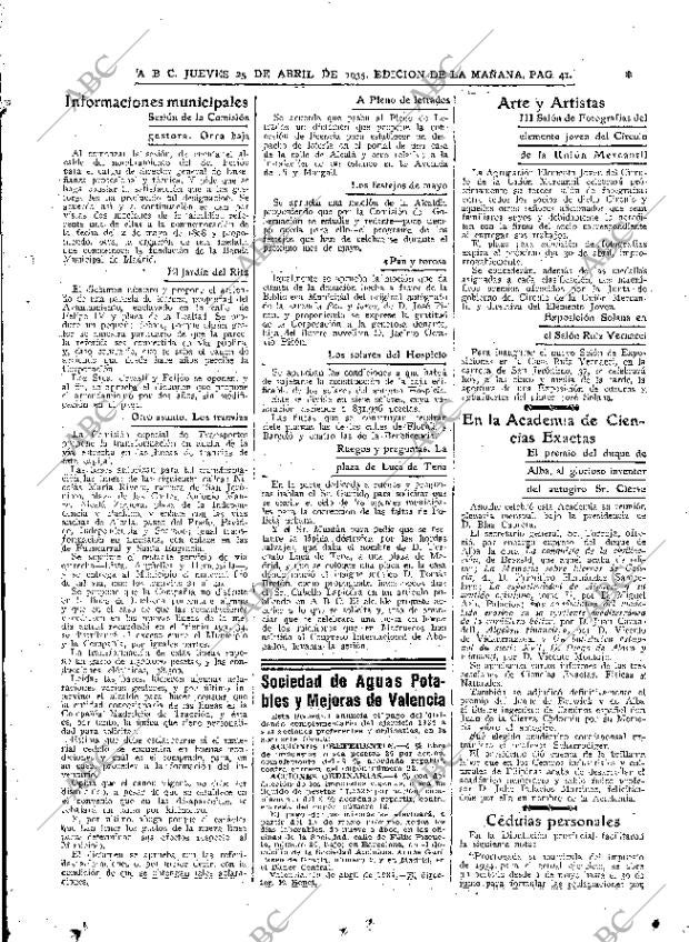 ABC MADRID 25-04-1935 página 41