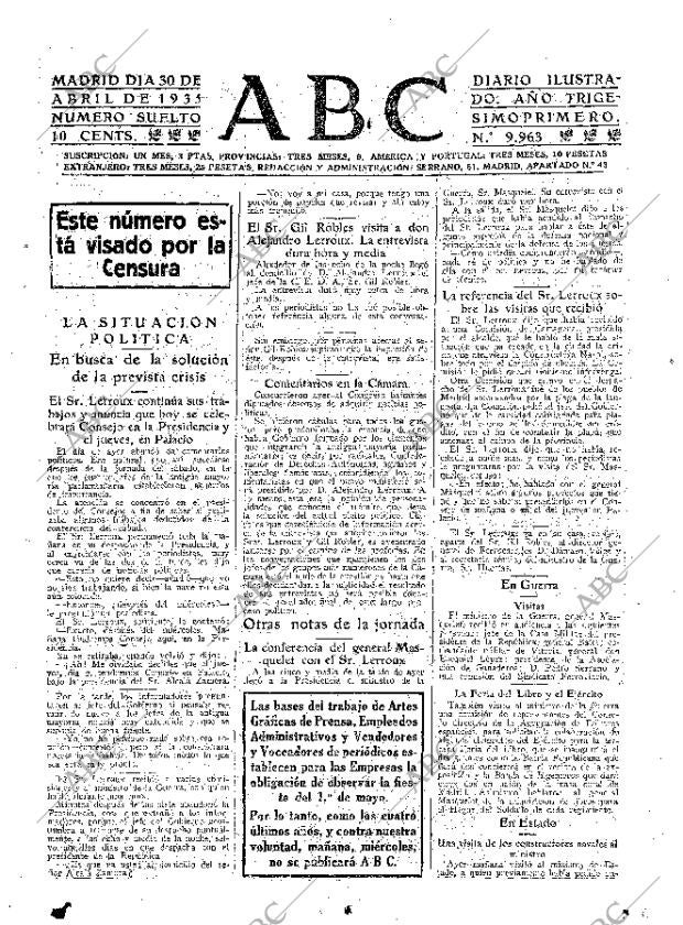 ABC MADRID 30-04-1935 página 15