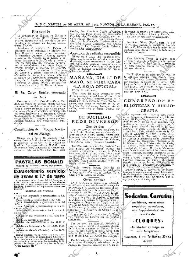 ABC MADRID 30-04-1935 página 17