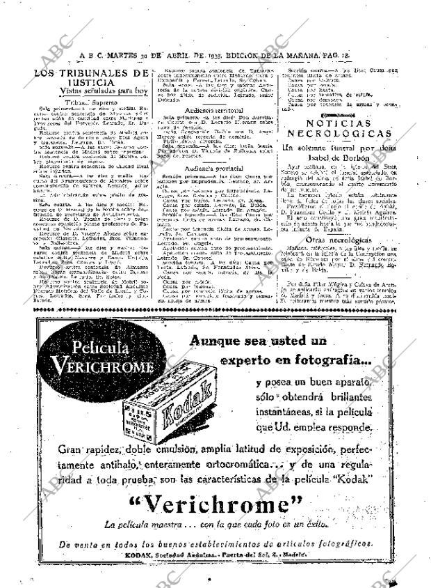 ABC MADRID 30-04-1935 página 18