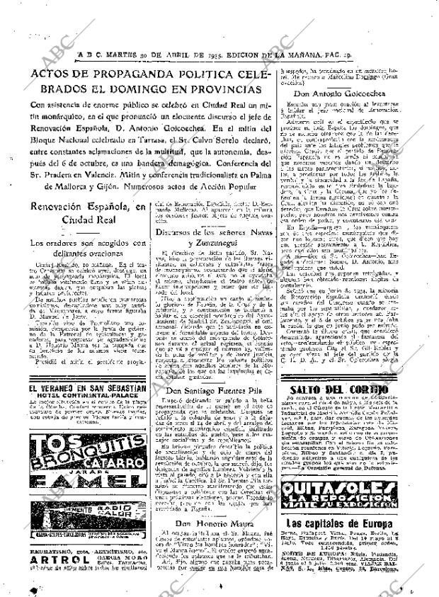 ABC MADRID 30-04-1935 página 19