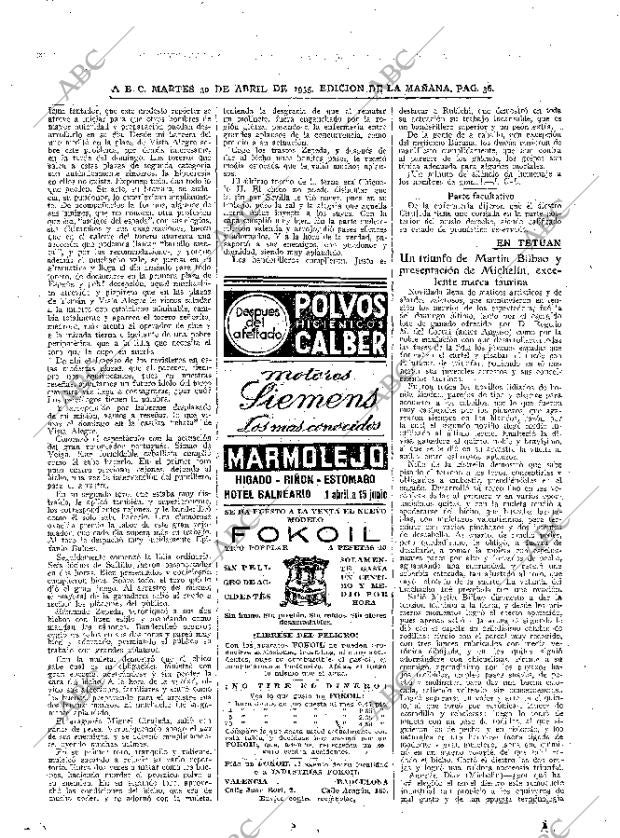 ABC MADRID 30-04-1935 página 36