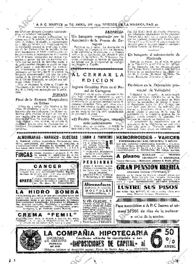 ABC MADRID 30-04-1935 página 42