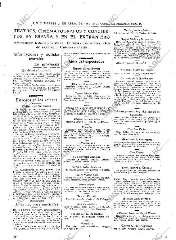 ABC MADRID 30-04-1935 página 43