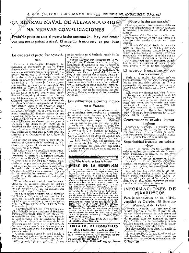ABC SEVILLA 02-05-1935 página 23