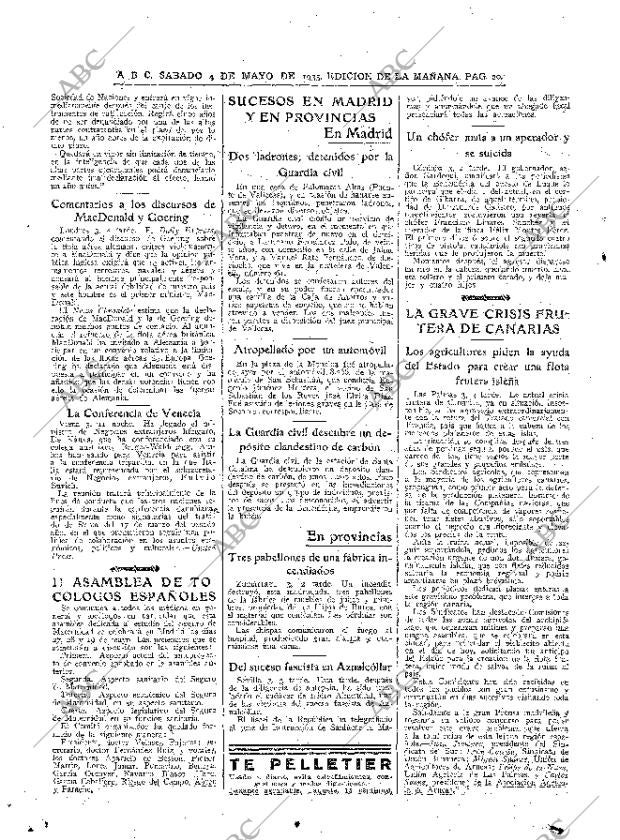 ABC MADRID 04-05-1935 página 20