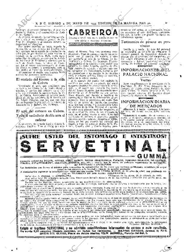 ABC MADRID 04-05-1935 página 22