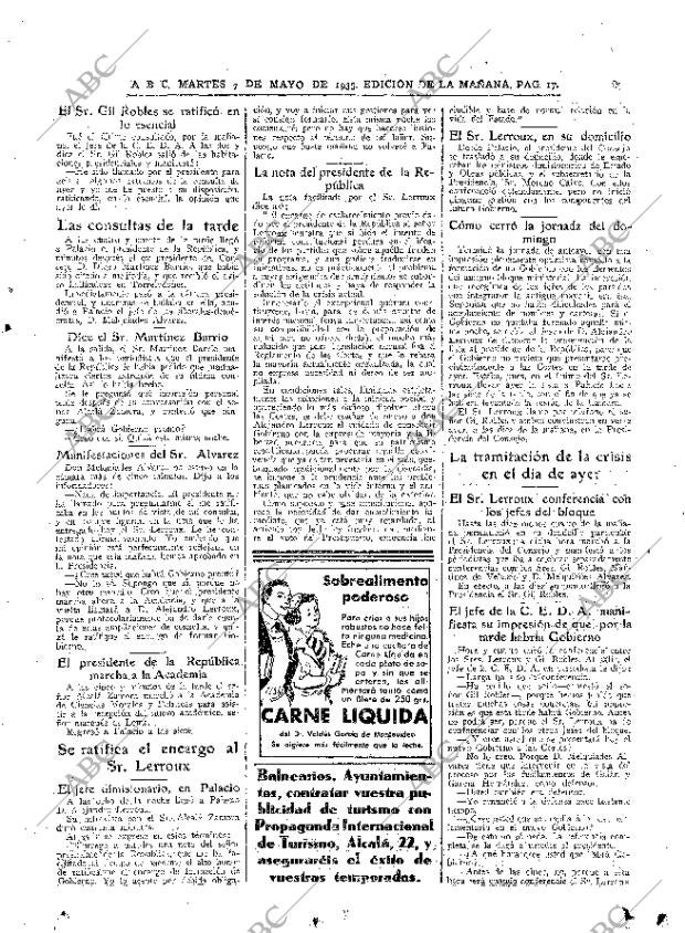 ABC MADRID 07-05-1935 página 17