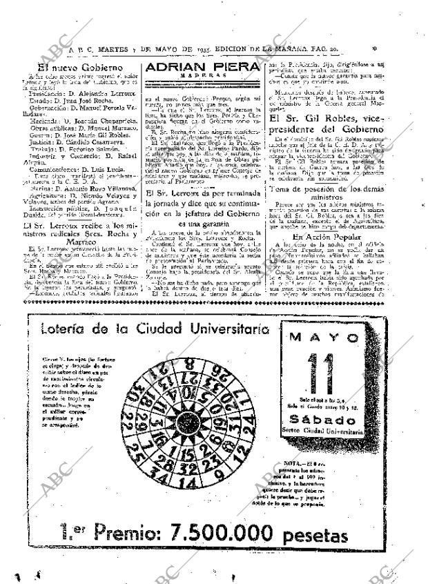 ABC MADRID 07-05-1935 página 20
