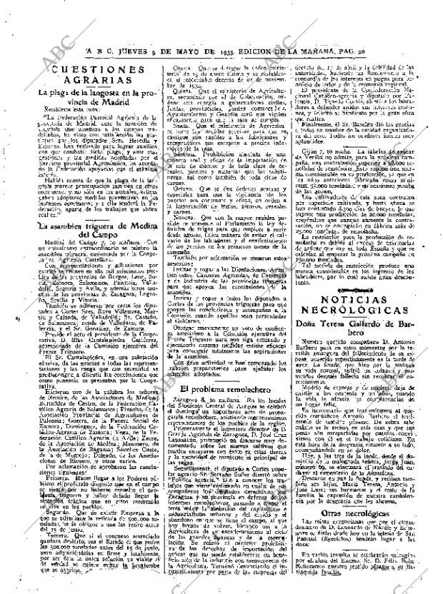 ABC MADRID 09-05-1935 página 20
