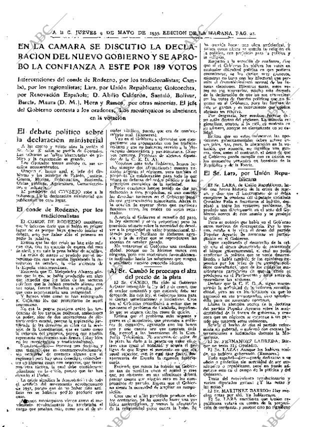 ABC MADRID 09-05-1935 página 21