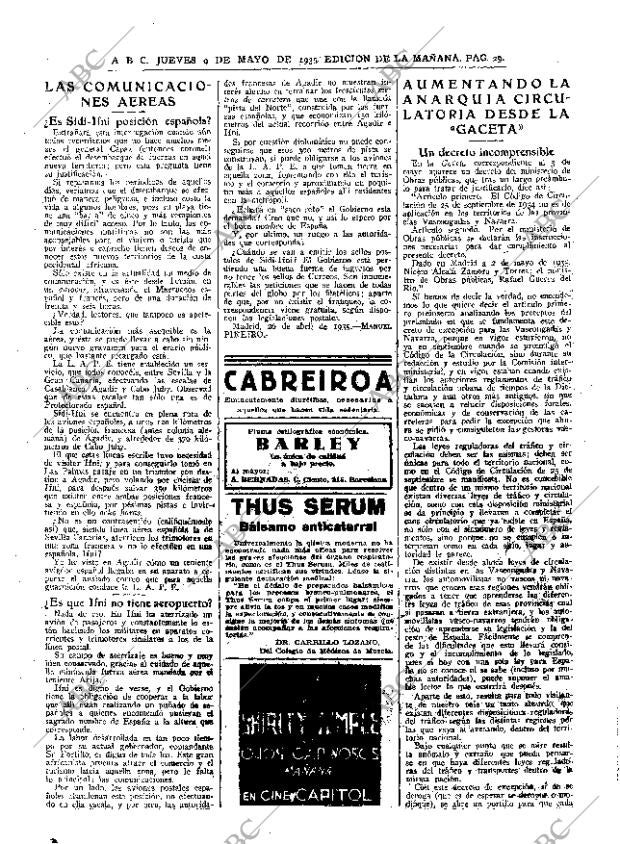 ABC MADRID 09-05-1935 página 29