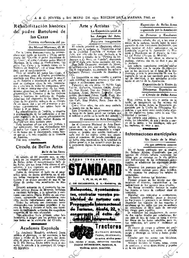 ABC MADRID 09-05-1935 página 40