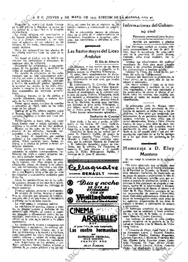 ABC MADRID 09-05-1935 página 41