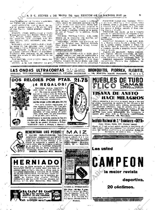 ABC MADRID 09-05-1935 página 54
