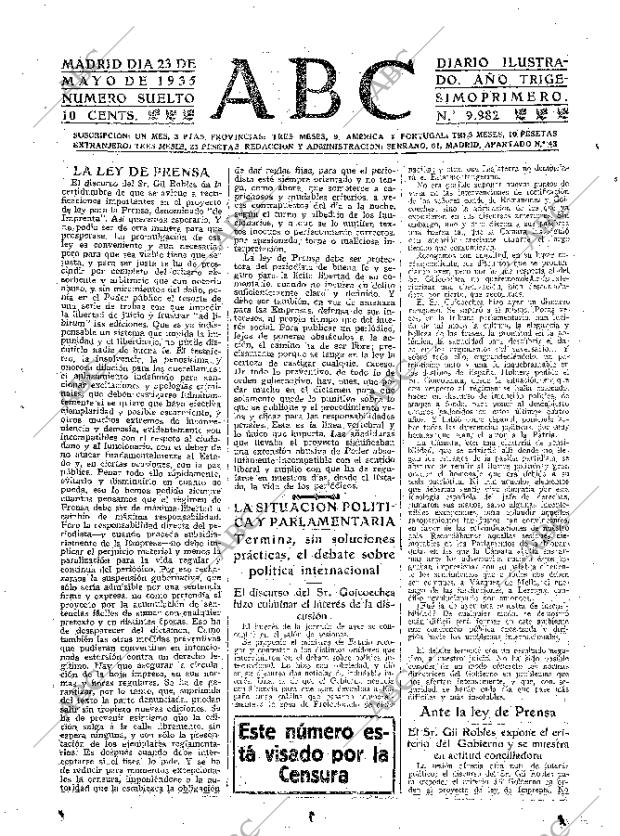 ABC MADRID 23-05-1935 página 15