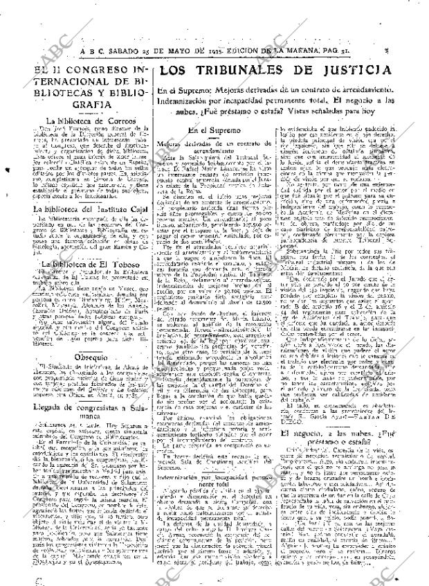 ABC MADRID 25-05-1935 página 31