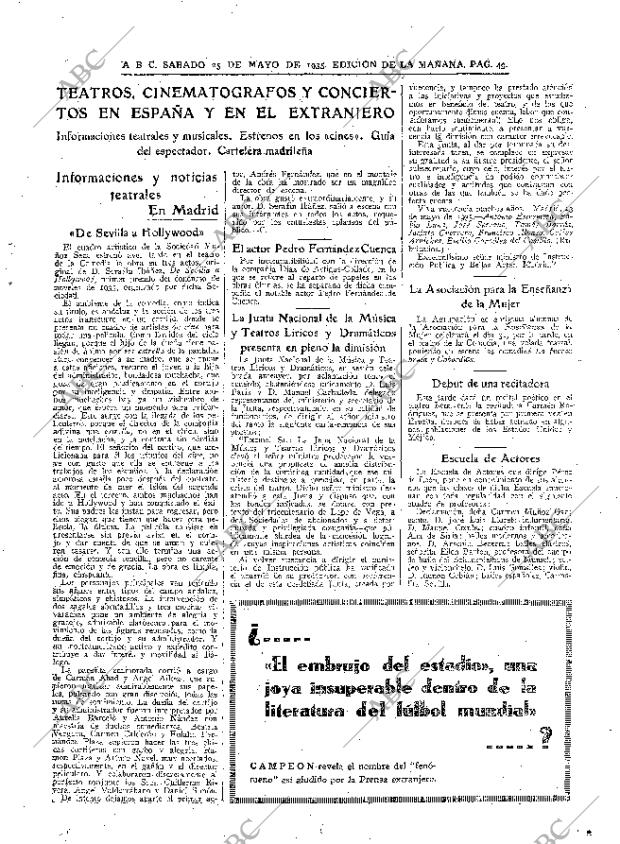 ABC MADRID 25-05-1935 página 49