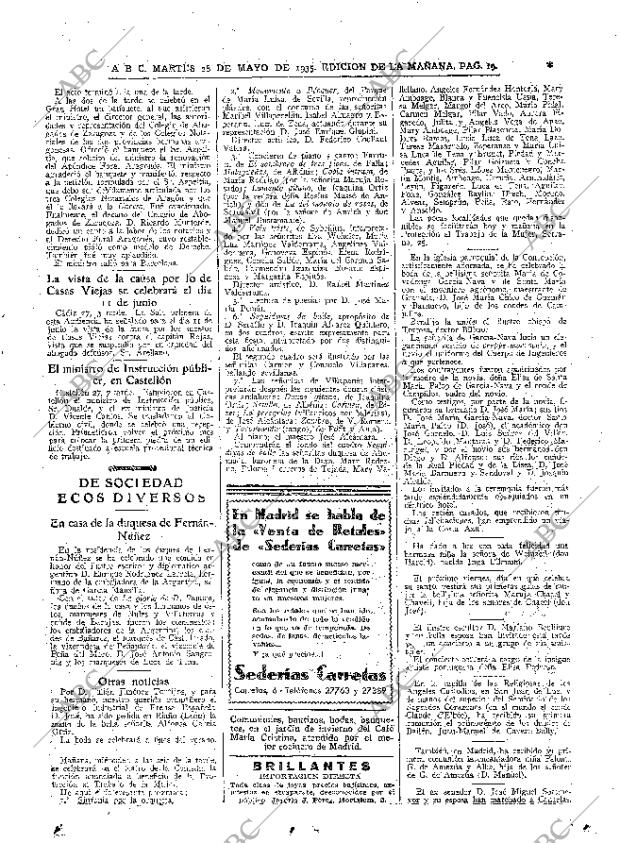 ABC MADRID 28-05-1935 página 19