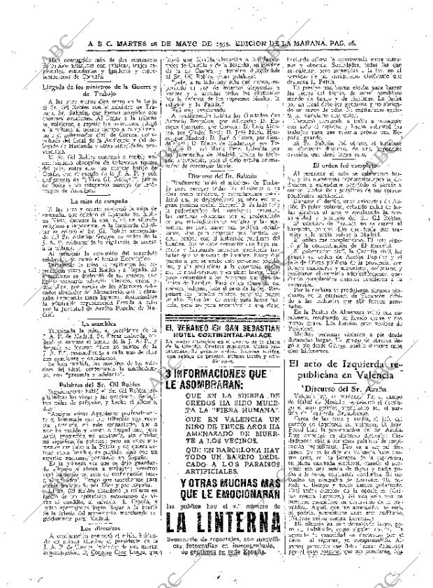 ABC MADRID 28-05-1935 página 26