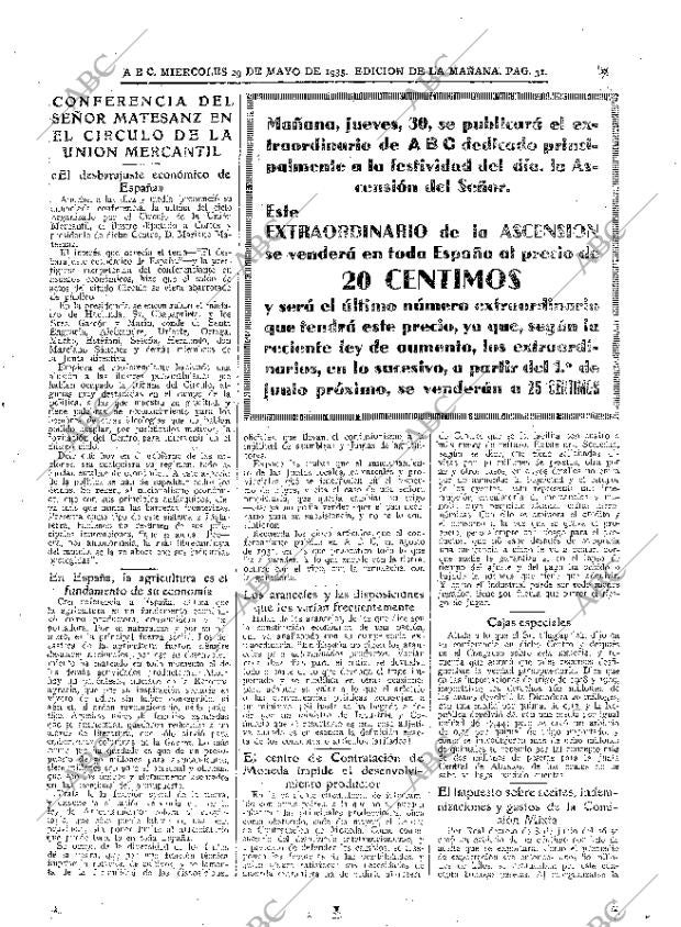 ABC MADRID 29-05-1935 página 31