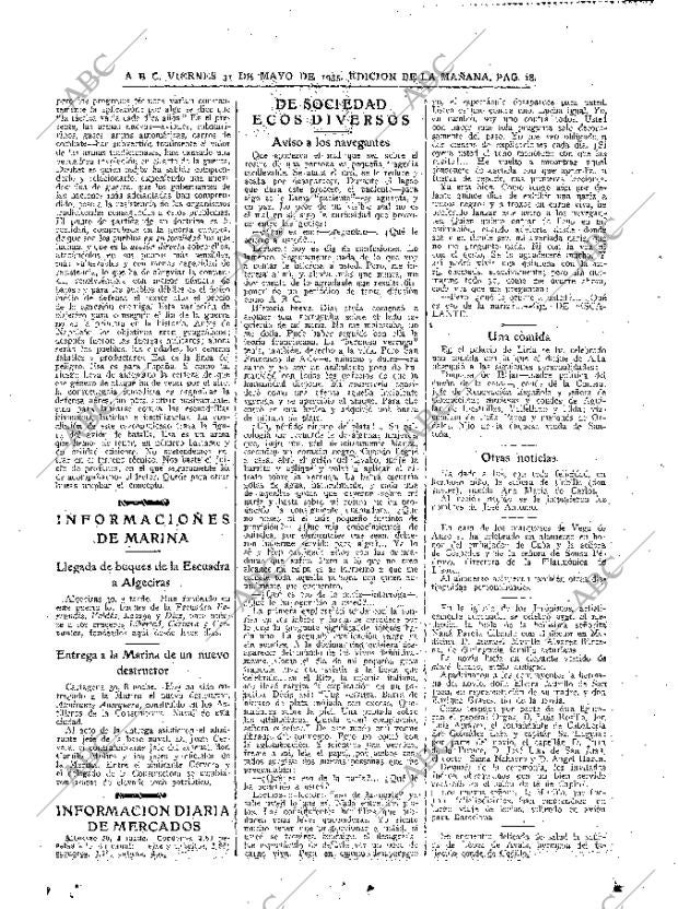 ABC MADRID 31-05-1935 página 18