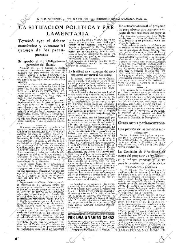ABC MADRID 31-05-1935 página 19