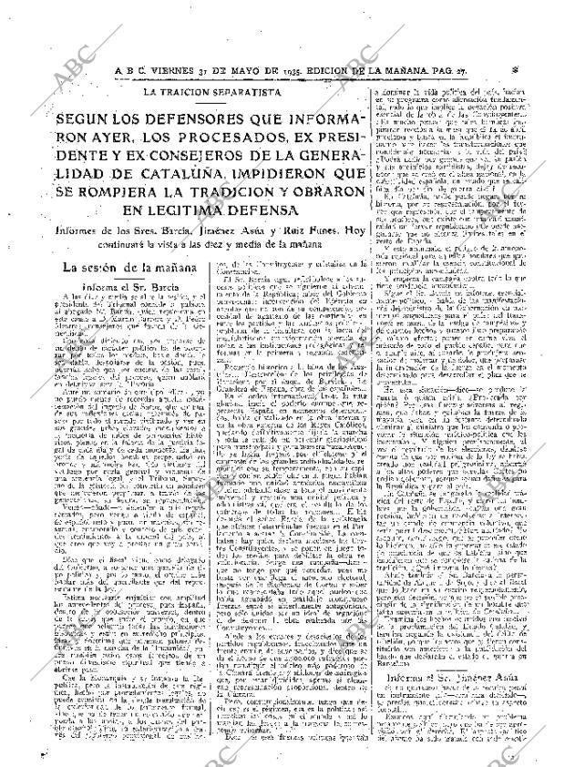 ABC MADRID 31-05-1935 página 27