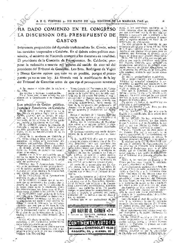 ABC MADRID 31-05-1935 página 31