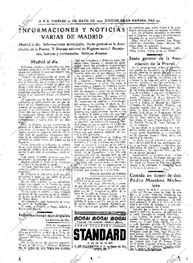 ABC MADRID 31-05-1935 página 41