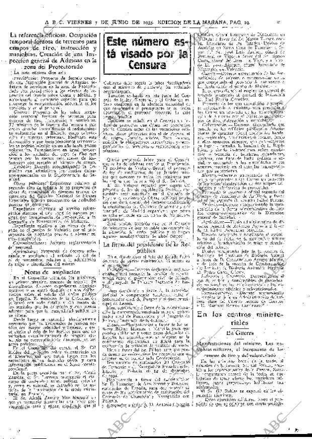 ABC MADRID 07-06-1935 página 19