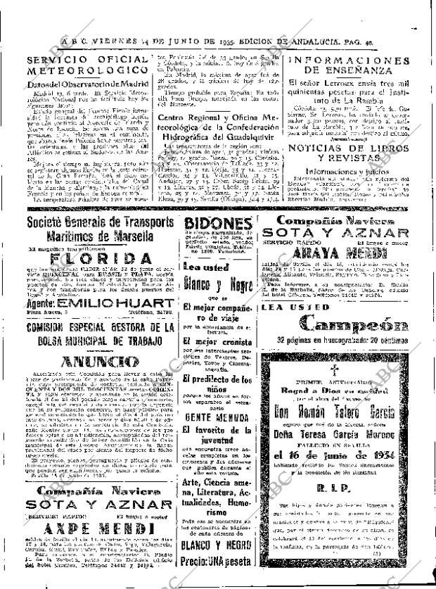 ABC SEVILLA 14-06-1935 página 40