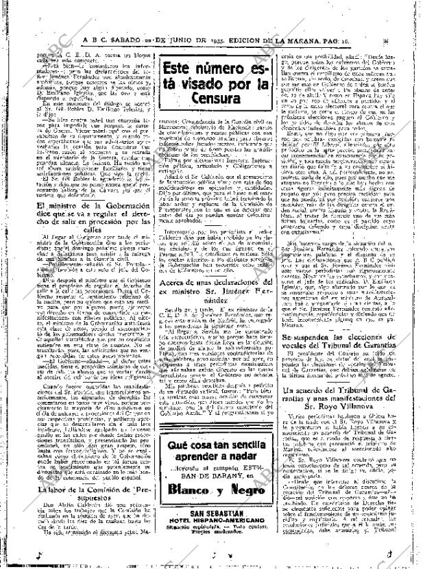 ABC MADRID 22-06-1935 página 16