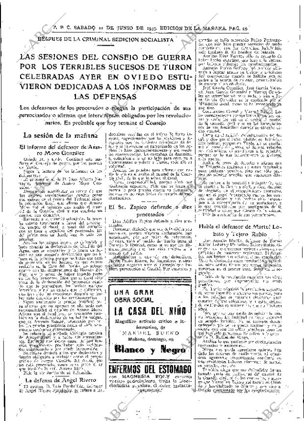 ABC MADRID 22-06-1935 página 25