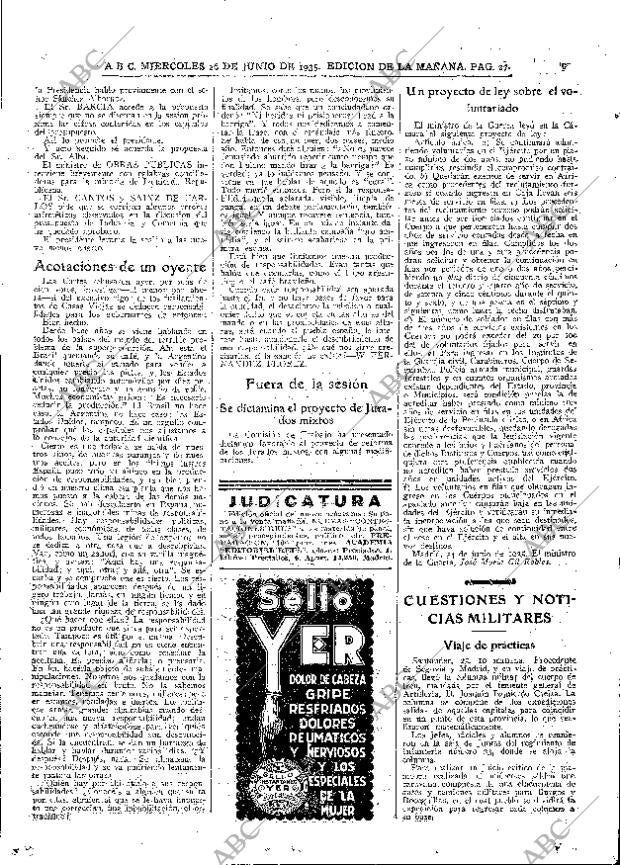 ABC MADRID 26-06-1935 página 27