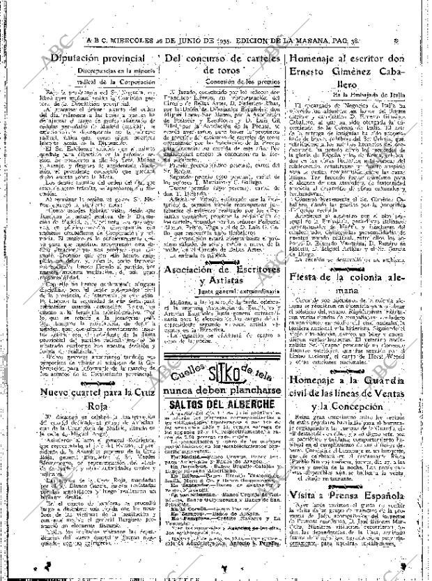 ABC MADRID 26-06-1935 página 38