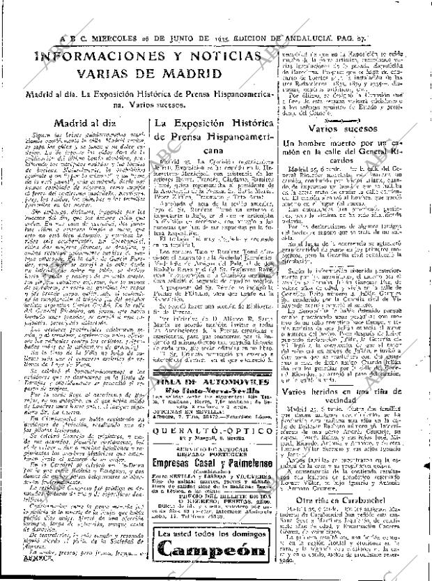 ABC SEVILLA 26-06-1935 página 27
