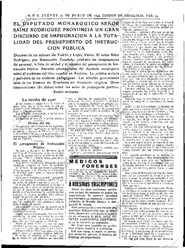 ABC SEVILLA 27-06-1935 página 23
