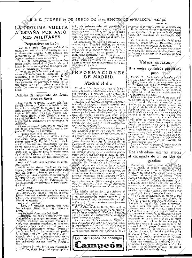 ABC SEVILLA 27-06-1935 página 32