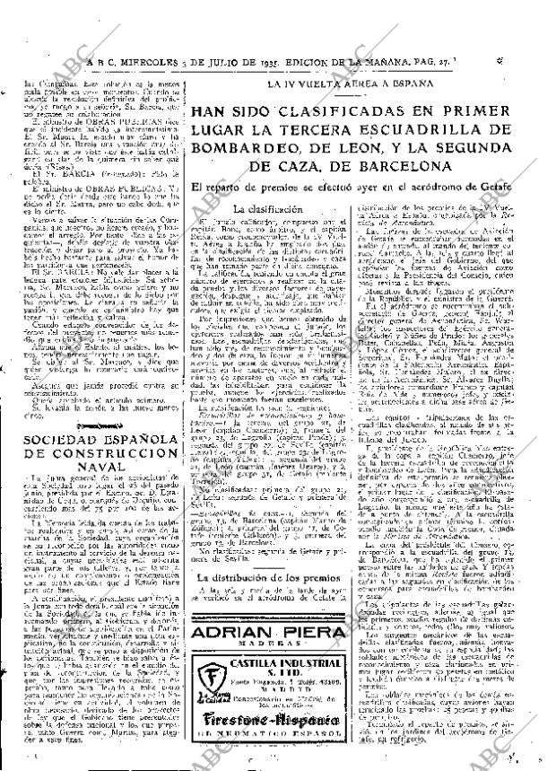 ABC MADRID 03-07-1935 página 27