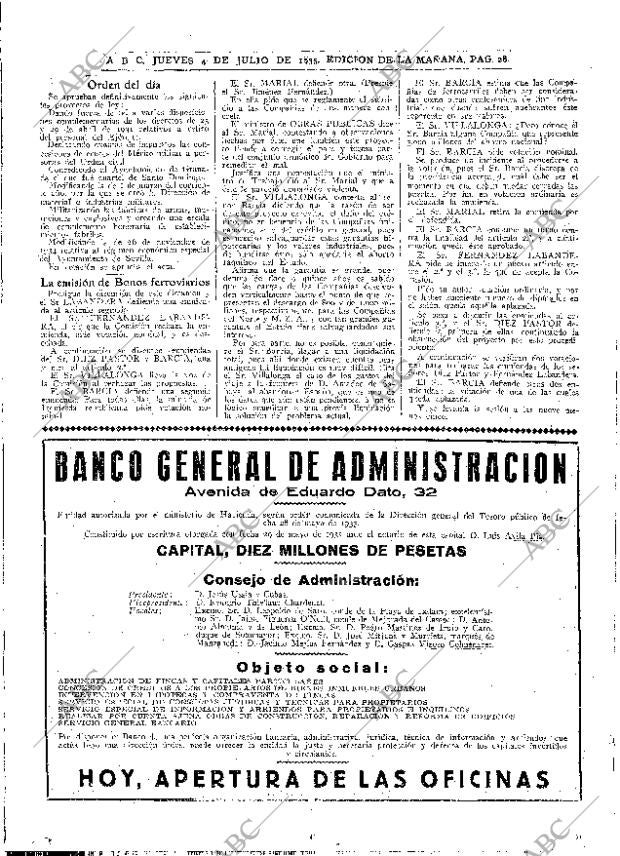 ABC MADRID 04-07-1935 página 28