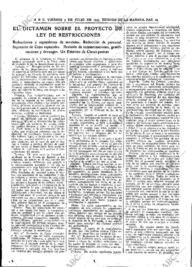 ABC MADRID 05-07-1935 página 29