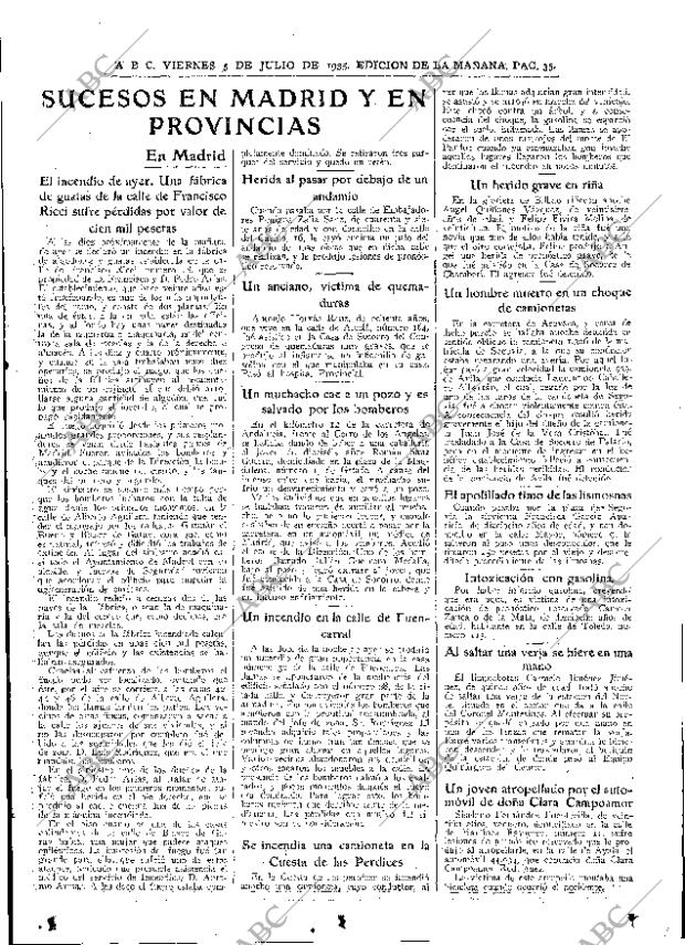 ABC MADRID 05-07-1935 página 35